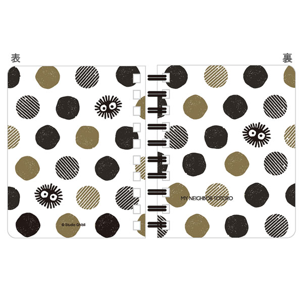 となりのトトロ ミニリングノート クロスケドット柄