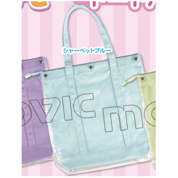 痛めいと トートバッグスクエア/シャーベットブルー