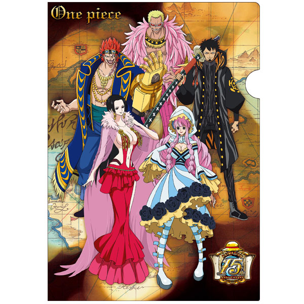 One Piece クリアファイル 15周年ロー ドフラ ハン ペロ 全8種 14年9月下旬発売 ワンピースフィギュア Pop 予約 新作速報
