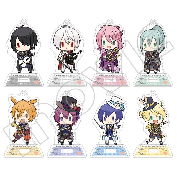 おとめいと&times;れんかいと スタンド付きアクリルキーホルダーコレクション 白と黒のアリス&times;おとめいと&times;れんかいと