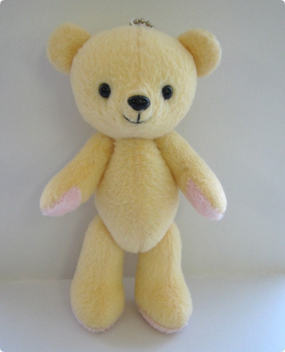 くまめいと ぬいぐるみキーチェーン/白