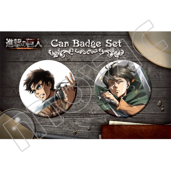 進撃の巨人 缶バッジセット C