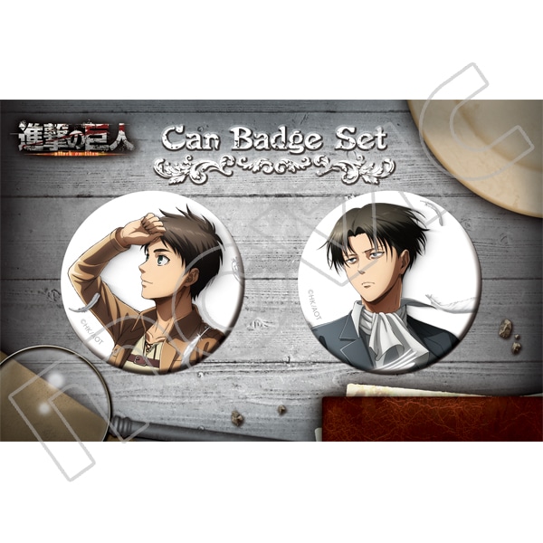 進撃の巨人 缶バッジセット D