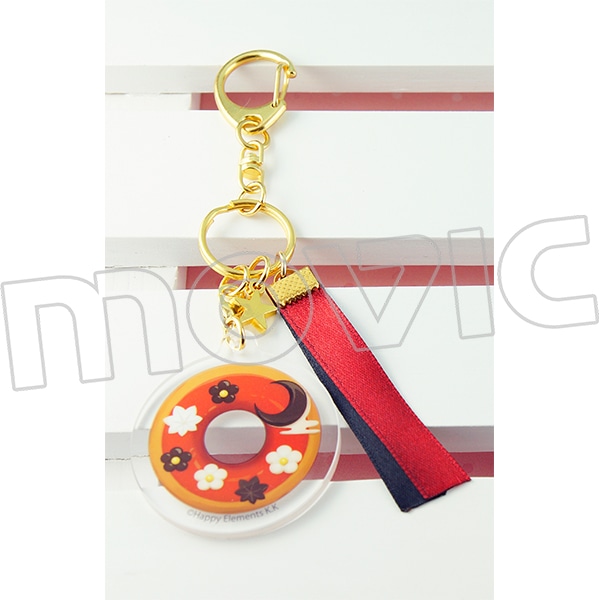 もぐこれアクリルチャーム付きリングキーホルダー/紅月