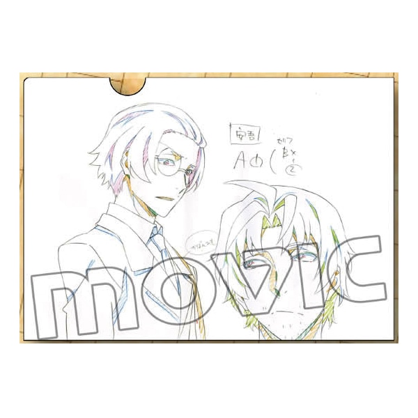 原画クリアファイル/坂口&織田(黒の時代)