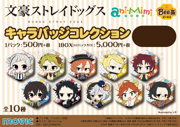 キャラバッジコレクション Bee缶 ani-mimi
