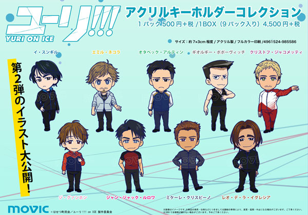 ユーリ!!! on ICE アクリルキーホルダーコレクション 第2弾