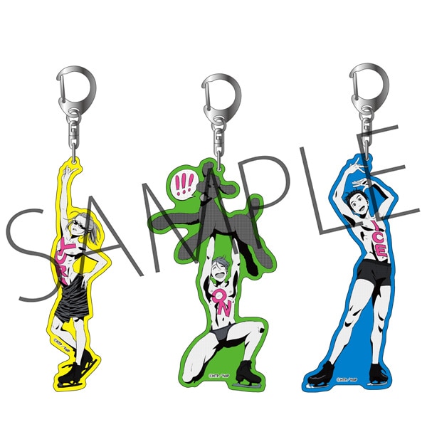 ユーリ!!! on ICE アクリルキーホルダー3個セット