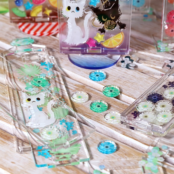 他の色のパーツを組み合わせても可愛いです！自由にカスタムしてくださいね♥ ※ねこちゃんは販促品の為、付属しません