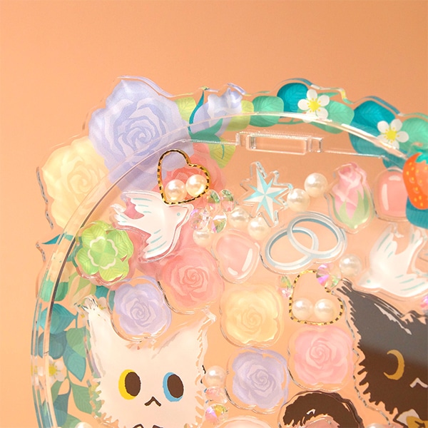 オリジナルパーツを入れて思いっきり結婚式気分を楽しんでください♪ ※ねこちゃんは販促品の為、付属しません