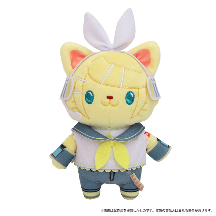 withCATアイマスク付きぬいぐるみキーホルダー 鏡音リン