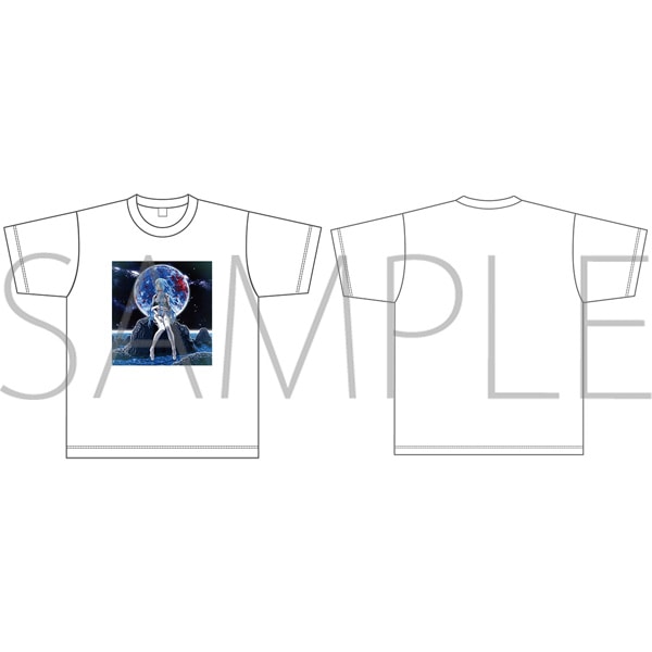 エヴァンゲリオン Tシャツ／綾波レイ（ロングヘア）（白、フリーサイズ