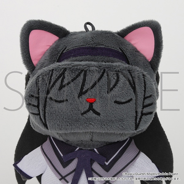 【美品】 まどかマギカ 暁美ほむら クロミ コラボ ぬいぐるみ キーホルダー 魔法少女まどか☆マギカ withCATアイマスク付きぬいぐるみキーホルダー