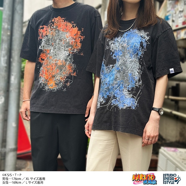 NARUTO-ナルト- 疾風伝 スタジオぴえろスタイル ヴィンテージ風Tシャツ