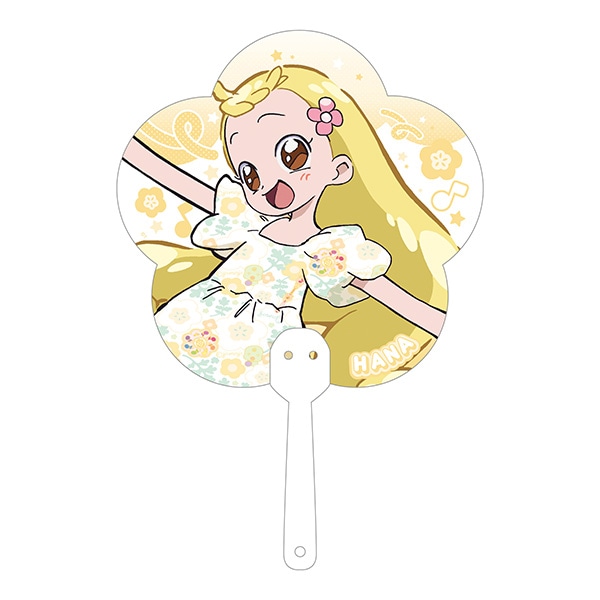 フラワー型うちわ〈ハナ〉
