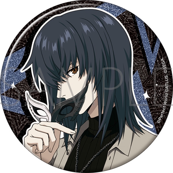 ペルソナ5: The Phantom X グリッター缶バッジ／白鳥誠司: バッジ