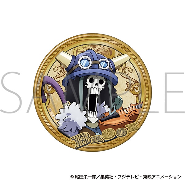 ONE PIECE 箔押しBIG缶バッジ／ブルック エルバフ編: バッジ