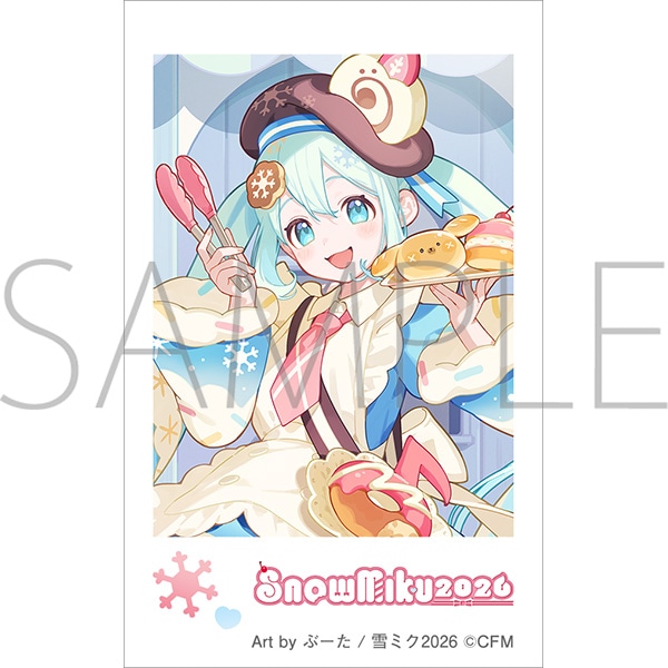 初音ミクシリーズ チェキプリント／雪ミク Art by ぶーた: イラスト