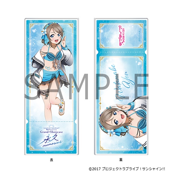 ②希少　ラブライブサンシャイン9周年　渡辺曜 アクリルチケット　アクスタ アクリルチケット 渡辺 曜 ラブライブ！サンシャイン!! 9th
