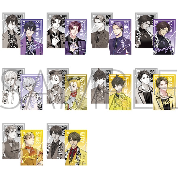 レンチキュラーカードコレクション　team Purple＆team Yellow　Vivid Runway　全10種