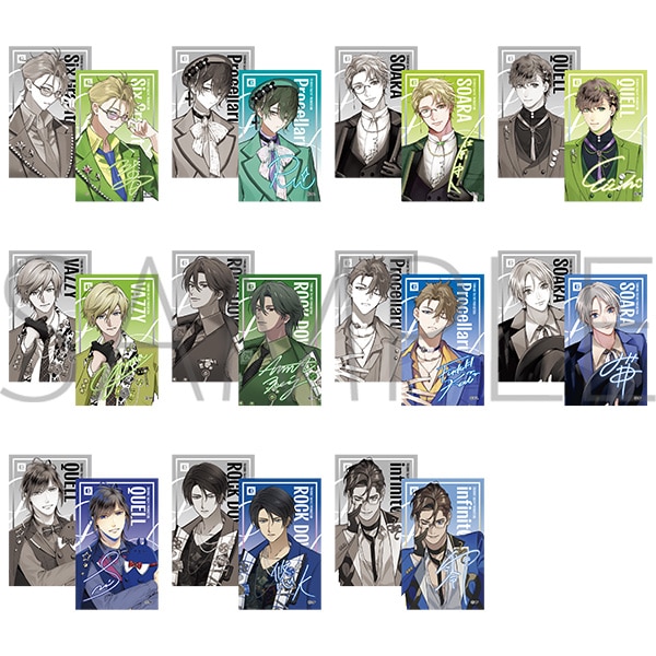 レンチキュラーカードコレクション　team Green＆team Blue　Vivid Runway　全11種
