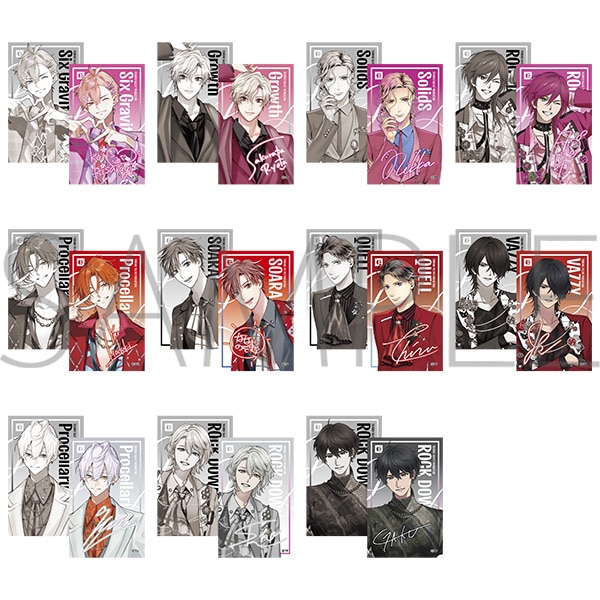 レンチキュラーカードコレクション　team Pink＆team Red＆team Monotone　Vivid Runway　全11種