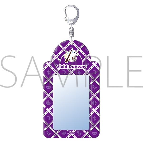 カードケースキーホルダー　team Purple　Vivid Runway