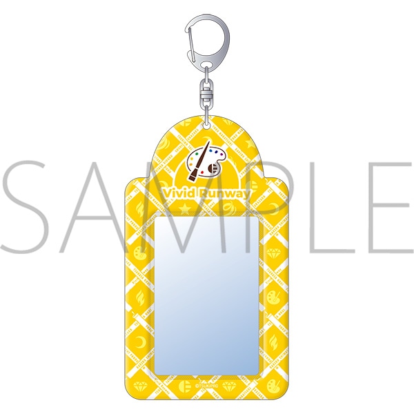 カードケースキーホルダー　team Yellow　Vivid Runway