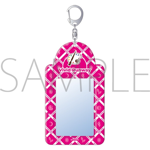 カードケースキーホルダー　team Pink　Vivid Runway
