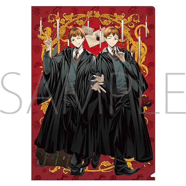 ハリーポッター ハリポタ フレッド ジョージ フレジョ さらちよみ 第1弾 ハリー・ポッター クリアファイル／組分け（フレッド&ジョージ
