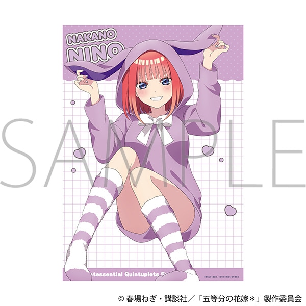 五等分の花嫁＊ クリアポスター／中野二乃: イラスト／アート