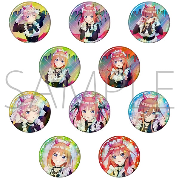 咲也 キャラバッジ 缶バッジ 悪魔メイドの休日 41個セット 五等分の花嫁∽ キャラバッジコレクション（小悪魔メイド）: バッジ