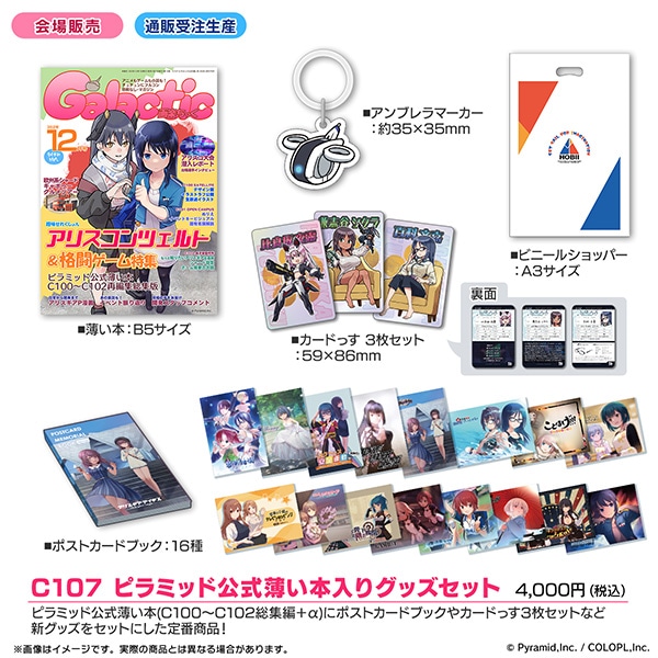 アリス・ギア・アイギス C107 ピラミッド公式薄い本入りグッズセット