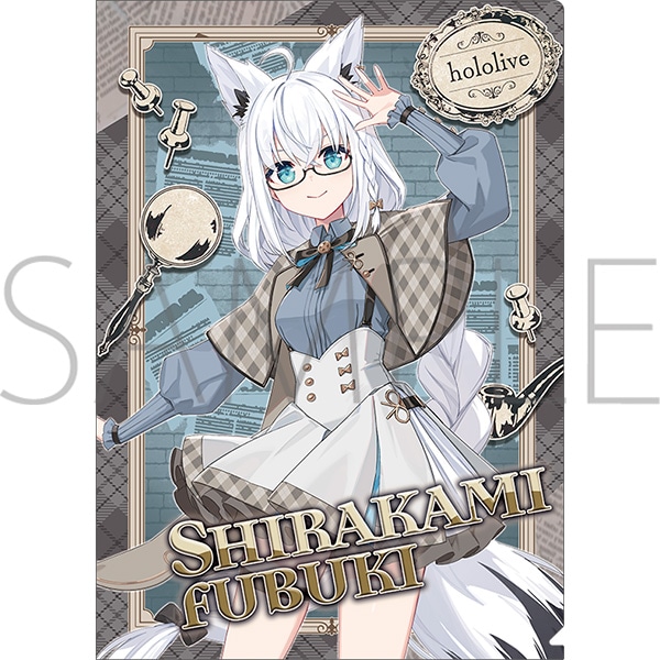 クリアファイル 白上フブキ hololive‐探偵と怪盗、美術館に仕掛けられ