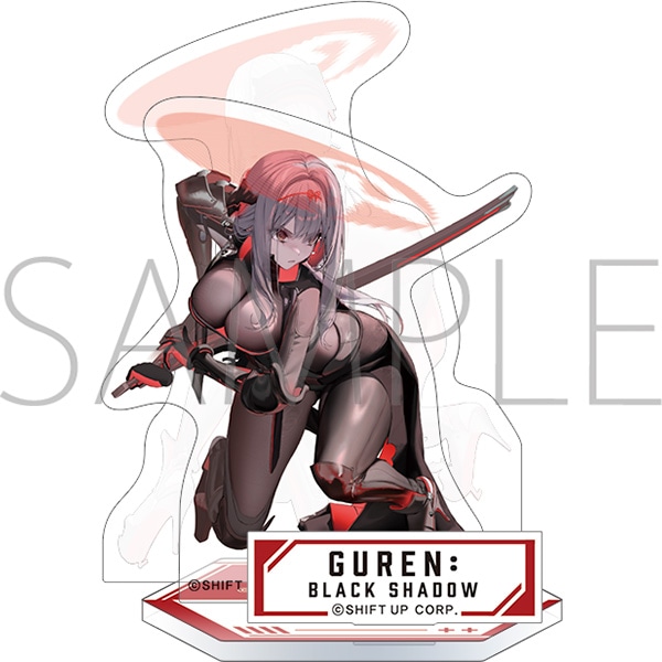 NIKKE 黒紅蓮　非売品アクリルスタンド 勝利の女神:NIKKE 背中で魅せるアクリルスタンド／紅蓮：ブラック