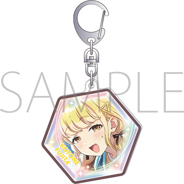 学園アイドルマスター　藤田ことね　非売品　アクリルキーホルダー 学園アイドルマスター ピース風アクリルキーホルダー／藤田ことね 第2