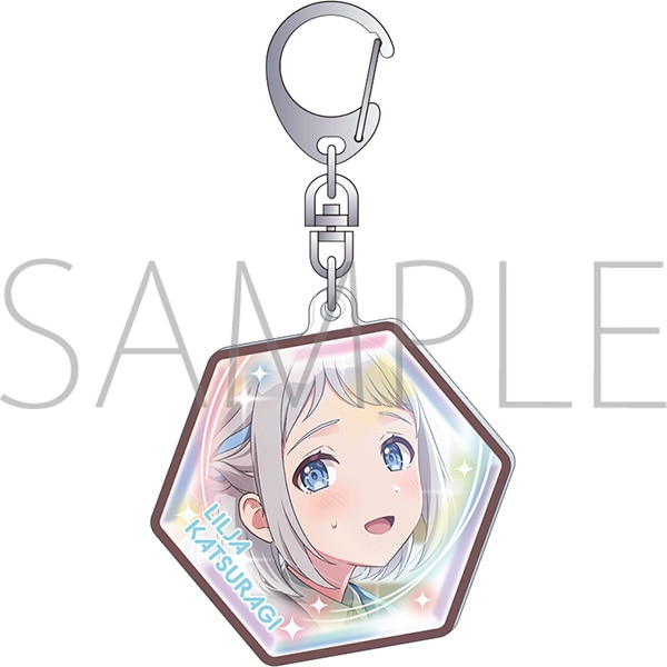 学園アイドルマスター　サントリー　法被　アクリルキーホルダー　葛城リーリヤ 学園アイドルマスター ピース風アクリルキーホルダー／葛城リーリヤ 第