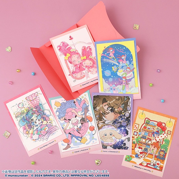 胸きゅん展 × SANRIO CHARACTERS ポストカードセット: イラスト