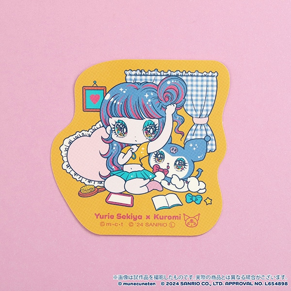 胸きゅん展 × SANRIO CHARACTERS ステッカー Yurie Sekiya×Kuromi_B