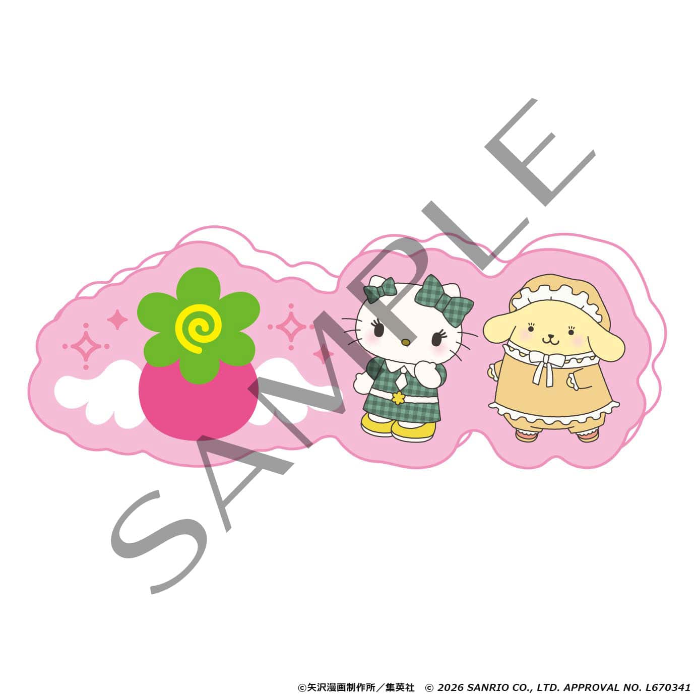 ヘアクリップ　ハローキティ＆ポムポムプリン