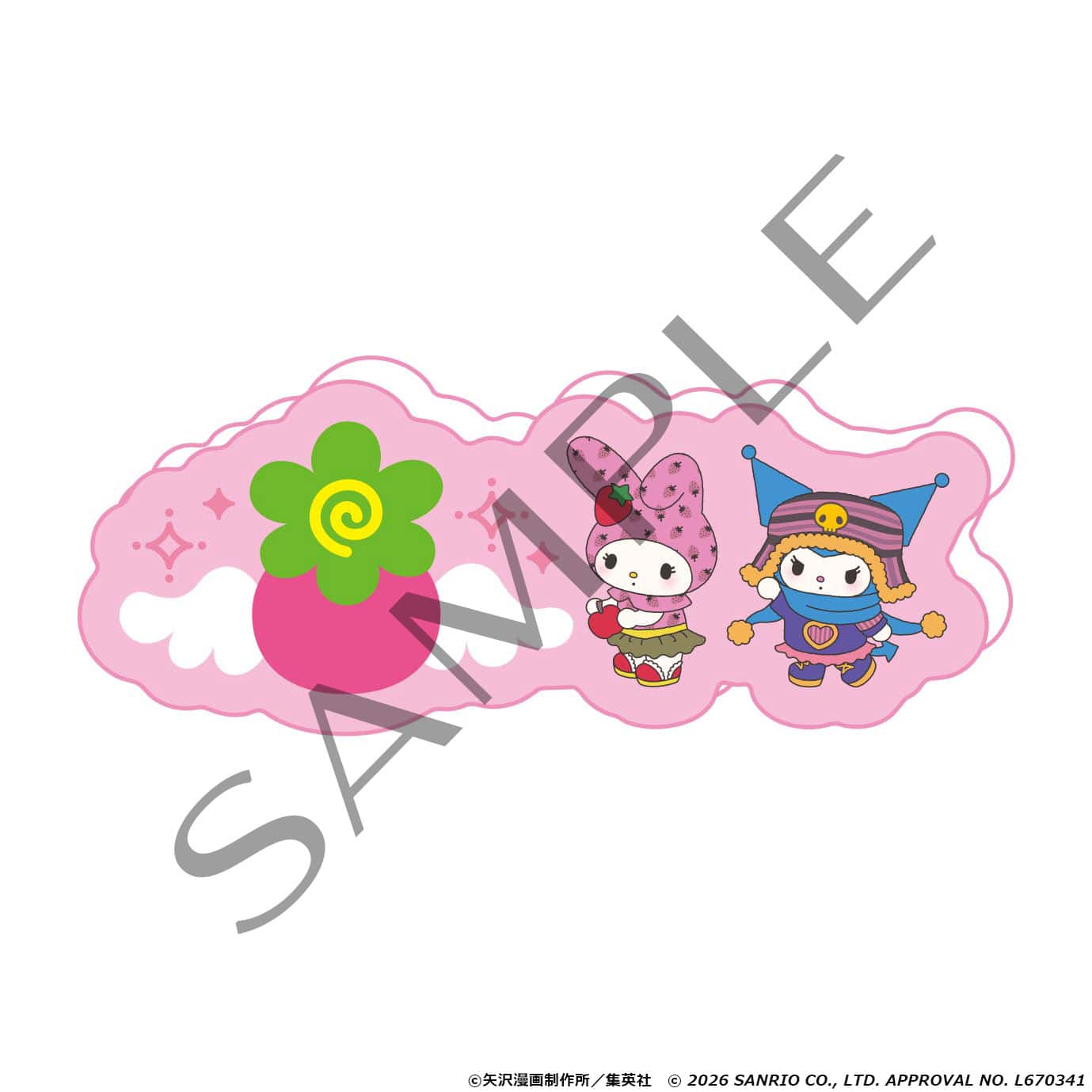 ヘアクリップ　マイメロディ＆クロミ