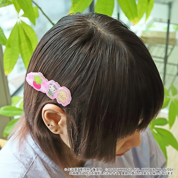 ヘアクリップ　ハローキティ＆ポムポムプリン