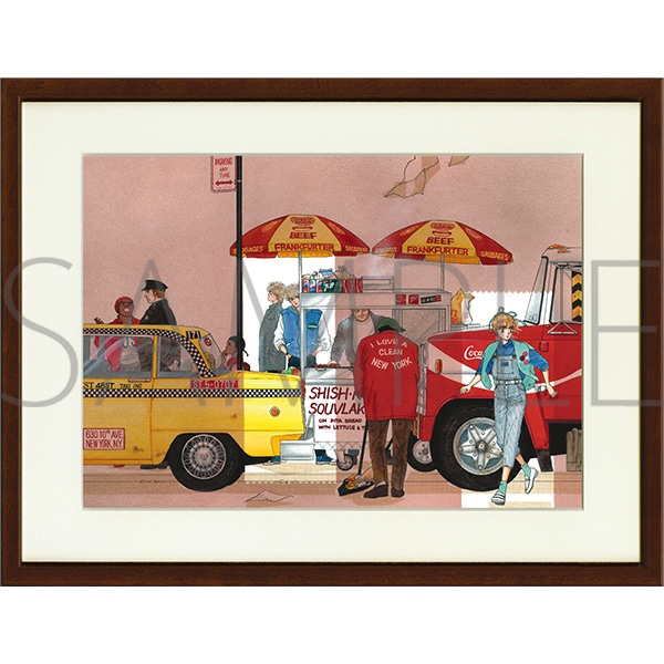 【1999年4月出品】会社の社長から譲り受けた絵画です。 東京会場受注】サイン入り複製原画／「CIPHER」 白泉社 LaLa原画展