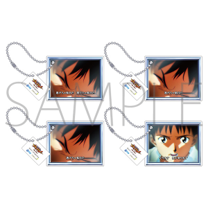 エヴァンゲリオン　アクリルキーホルダー4個セット/キャラ連続予告(碇シンジ)