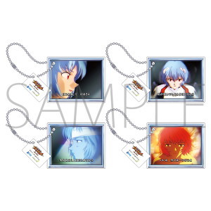 エヴァンゲリオン　アクリルキーホルダー4個セット/キャラ連続予告(綾波レイ)