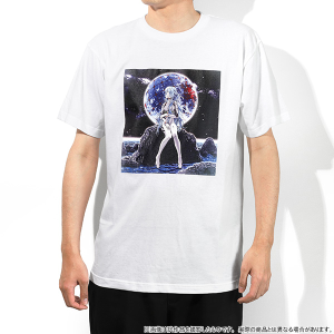 エヴァンゲリオン　Tシャツ／綾波レイ（ロングヘア）（白、フリーサイズ）、ぱちんこシン・エヴァンゲリオン