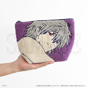 サガラ刺繍ポーチ　渚カヲル　ヱヴァンゲリヲン新劇場版　『エヴァンゲリオン』シリーズ30th記念 最後のシ者 渚カヲル展　事後通販