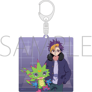 DIGIMON BEATBREAK　ラメアクリルキーホルダー／天馬トモロウ＆ゲッコーモン