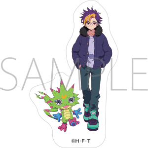 DIGIMON BEATBREAK ダイカットステッカー／天馬トモロウ＆ゲッコーモン