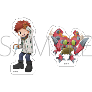 デジモンアドベンチャー　ダイカットステッカー／泉光子郎＆テントモン
